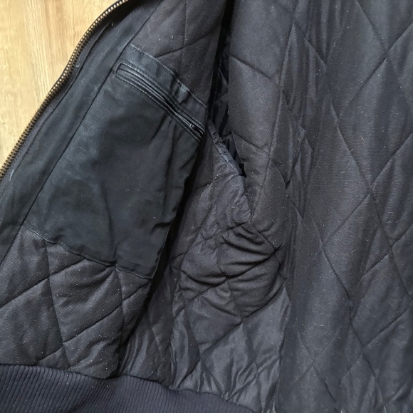 Carhartt Jacket Mens XL J140 Black UFCW Union Quilted Flannel Lined USA Made - Picture 9 of 14